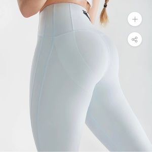 Grey Butt Lift Contour Leggings L